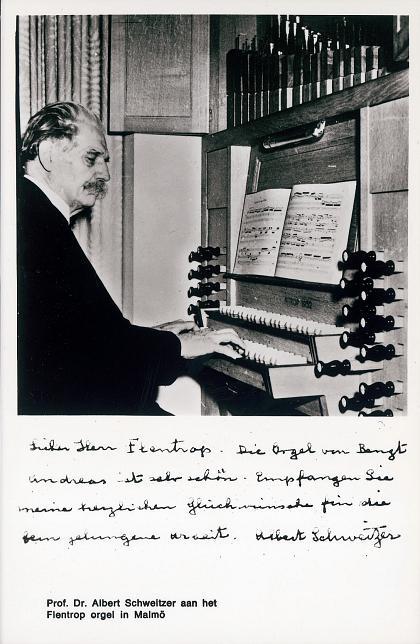 Albert Schweizer speelde op orgel dat staat in de Dorpskerk